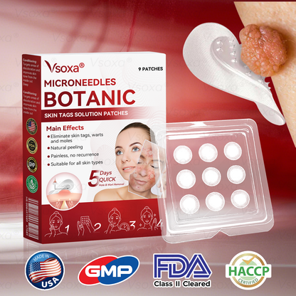 CZTICLE® 💧Microneedles Botanical Skin Tags Solution Patches - Made in the USA👩‍⚕️