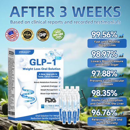 【Influencer's Pick】IFMAGIC® GLP-1 Pro Weight Loss Oral Solution  7 days visible effect, no side effects, suitable for all age groups