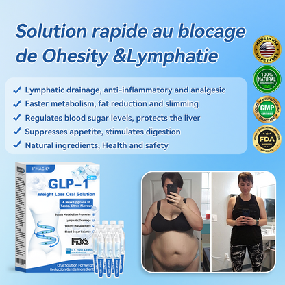 【Influencer's Pick】IFMAGIC® GLP-1 Pro Weight Loss Oral Solution  7 days visible effect, no side effects, suitable for all age groups
