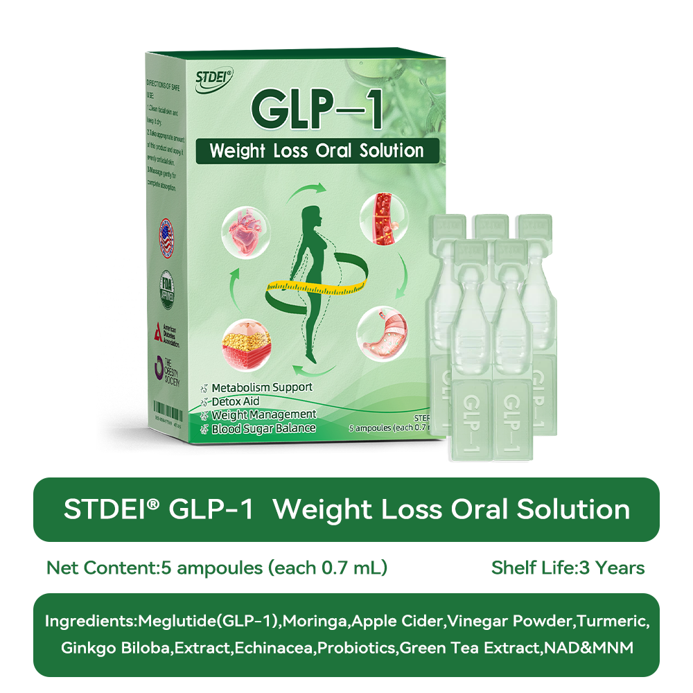 【Non-Irritating Formula】𝑆𝑇𝐷𝐸𝐼® 𝐺𝐿𝑃-1  𝑊𝑒𝑖𝑔ℎ𝑡 𝐿𝑜𝑠𝑠 𝑂𝑟𝑎𝑙 𝑆𝑜𝑙𝑢𝑡𝑖𝑜𝑛  Just once a week, visible changes in 7 days ✅ For obesity, cardiovascular health, diabetes, sleep apnea, joint issues, and more