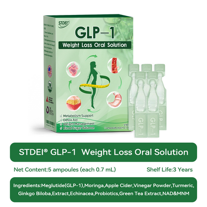 【Non-Irritating Formula】𝑆𝑇𝐷𝐸𝐼® 𝐺𝐿𝑃-1  𝑊𝑒𝑖𝑔ℎ𝑡 𝐿𝑜𝑠𝑠 𝑂𝑟𝑎𝑙 𝑆𝑜𝑙𝑢𝑡𝑖𝑜𝑛  Just once a week, visible changes in 7 days ✅ For obesity, cardiovascular health, diabetes, sleep apnea, joint issues, and more