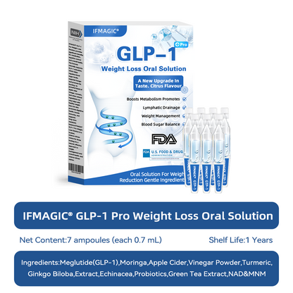 【Influencer's Pick】IFMAGIC® GLP-1 Pro Weight Loss Oral Solution  7 days visible effect, no side effects, suitable for all age groups