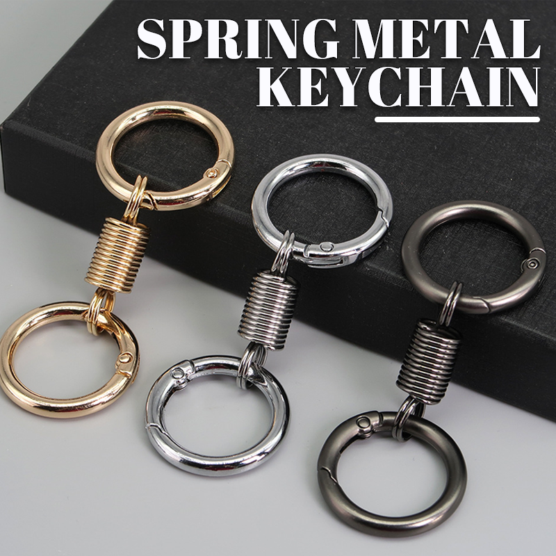 (🔥2025Last Day Promotion  - 49% off)Nordic Retro Spring Double Ring Keychain