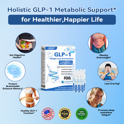 【Influencer's Pick】IFMAGIC® GLP-1 Pro Weight Loss Oral Solution  7 days visible effect, no side effects, suitable for all age groups