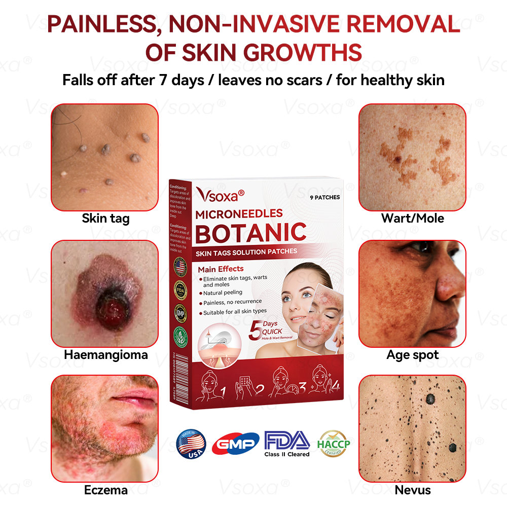CZTICLE® 💧Microneedles Botanical Skin Tags Solution Patches - Made in the USA👩‍⚕️