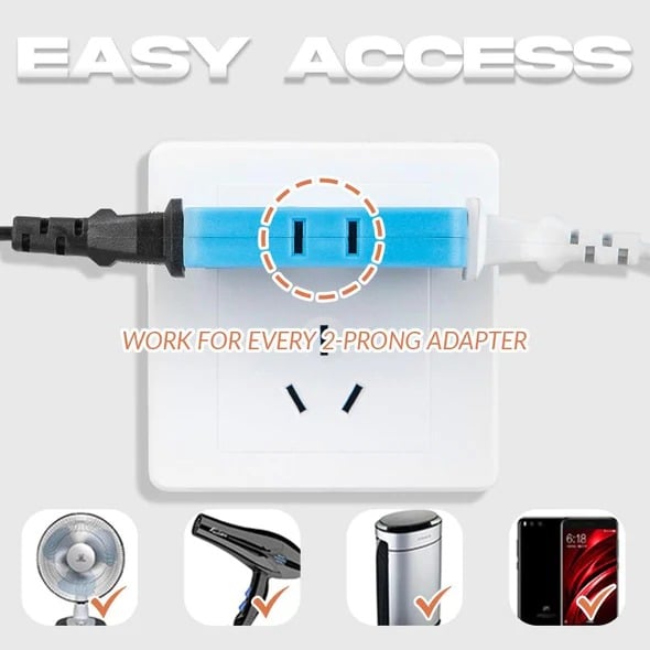 (🔥2025Last Day Promotion  - 49% off)2024-180 Degrees Rotatable Socket Converter