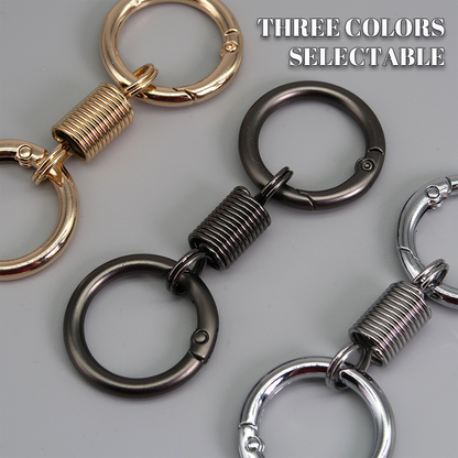 (🔥2025Last Day Promotion  - 49% off)Nordic Retro Spring Double Ring Keychain